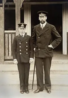 Heirs: Prince Edward with his father, the future