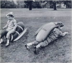 Coppins: Prince Edward and Princess Alexandra playing