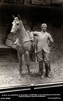 The Woodward Postcard Collection: Prince Edward, sculpted in butter, British Empire Exhibition