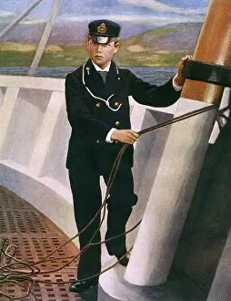 The Sharp Illustration Collection: Prince George as a midshipman