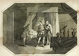 Heir: Prince Henry removing the crown from his father's pillow