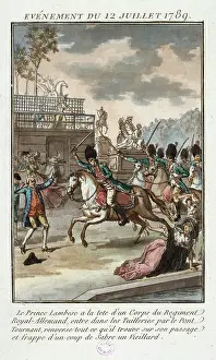 Slaughter: The Prince of Lambesc leading a German royal regiment