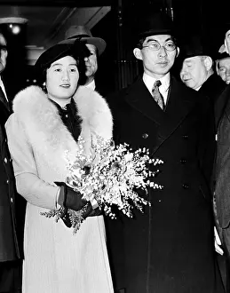 Chichibu: Prince and Princess Chichibu on their arrival ?