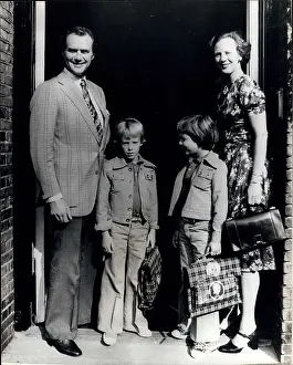 Krebs: Princes Frederik and Joachim starting school, Denmark