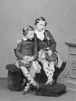 Mayall: Princes Leopold and Arthur in 1861