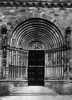 Tympanum: Prince's portal at Bamberg Cathedral, 1931