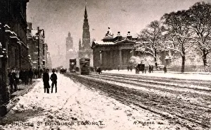 Slush: Princes Street, Edinburgh, in the snow