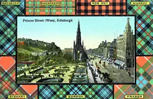 Weave: Princes Street (West), Edinburgh, Scotland - tartan border