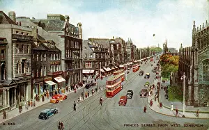Princes: Princes Street from the West, Edinburgh, Midlothian