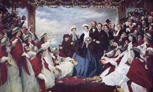 Alix: Princess Alexandra of Denmark lands at Gravesend