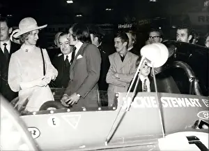 Ogilvy: Princess Alexandra and Jackie Stewart, Motor Show, London