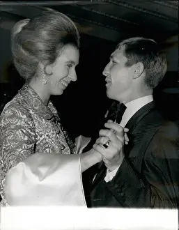 Bloomsbury: Princess Anne dances with Ken Buchanan, boxer