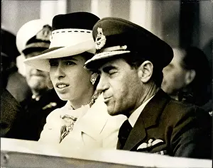 Wilts: Princess Anne at flying display, Boscombe Down