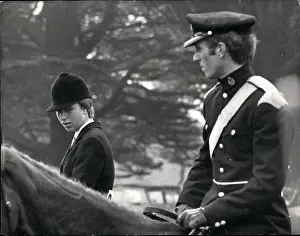 Wilts: Princess Anne and Mark Phillips out riding