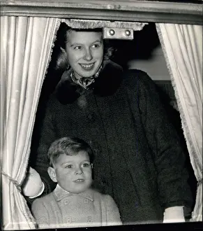 Linley: Princess Anne and Prince Andrew on train