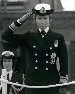 Berks: Princess Anne at WRNS passing out parade