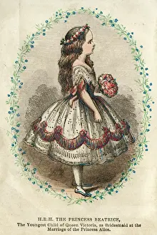 Beatrice: Princess Beatrice dressed as a bridesmaid