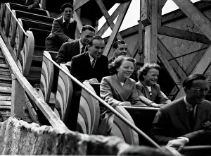 Coaster: Princess Beatrix of the Netherlands on roller coaster