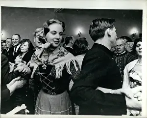 Benedikte: Princess Benedikte of Denmark folk dancing