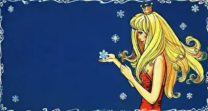 Snowflakes: Princess catching snowflake