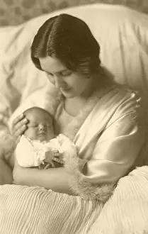 Princess Cecile of Greece with eldest child, Ludwig