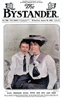 Pless: Princess Daisy of Pless with her son