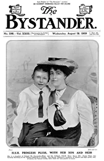 Pless: Princess Daisy of Pless with her son