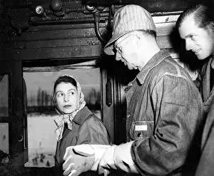 Mcphail: Princess Elizabeth drives the royal train, Canada, 1951
