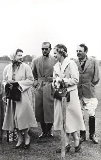 Cowdray: Princess Elizabeth, Prince Philip, Lord and Lady Cowdray