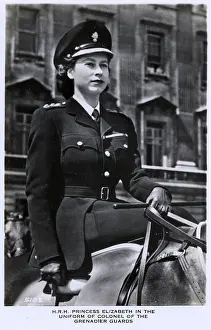 Self Confidence: Princess Elizabeth riding as Colonel of the Grenadier Guards