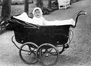 C1927: Princess Elizabeth of York in her pram