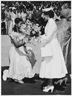Curtsey: PRINCESS MARGARET 1953