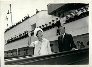 Gangway: Princess Margaret and Antony Armstrong Jones return