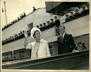 Gangway: Princess Margaret and Antony Armstrong Jones return