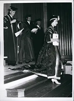 Graduates: Princess Margaret at degree ceremony, Keele, Staffordshire