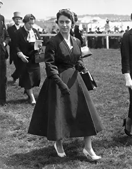 Princess Margaret at the Derby, 1955