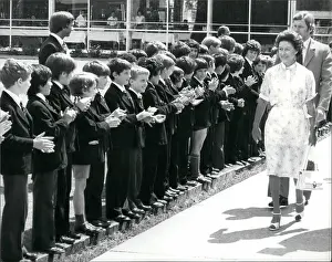 Elstree: Princess Margaret at Haberdashers Aske's School, Elstree