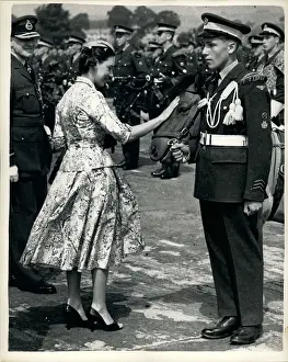 72nd: Princess Margaret at passing out parade, RAF Locking
