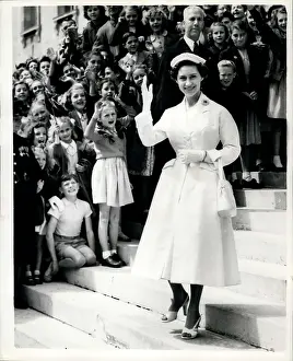 Purses: Princess Margaret on visit to Southampton