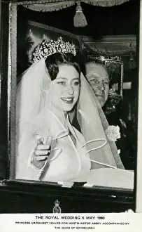 Princess Margaret on her wedding day