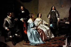Rijksmuseum: Princess of Orange visiting the workshop of Bartholomeus van