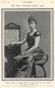 Waldemar: Princess Waldemar of Denmark and her tattoo