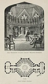Princeton: The Princeton College Library Building - interior / FSB. P