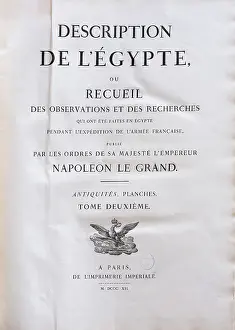 Morel: Print, Description of Egypt, Bibliotheque du Senat
