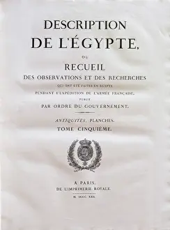 Morel: Print, Description of Egypt, Bibliotheque du Senat
