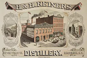 Storefront: Print of the H.& H. Reiners distillery buildings