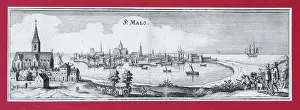 Lande: Print, Malouiniere de la Chipaudiere, Parame, Bretagne