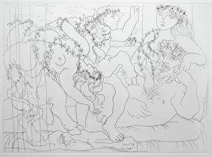 Reclining: Print, Musee d'Art Hyacinthe Rigaud, Perpignan, France