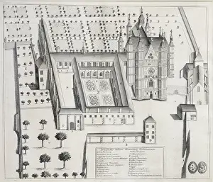 Chatillon: Print, Musee du Pays Chatillonnais, Chatillon-sur-Seine, Burgundy, France