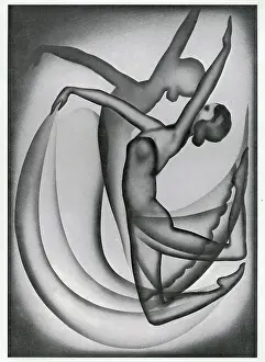Swirling: Print User's Yearbook -- dancing figure